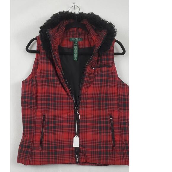 Lauren Ralph Lauren Puffer Vest Full Zip Women's (Petite) Medium PRE-OWNED - Picture 3 of 6